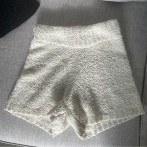 Skims Cozy high rise shorts in cream